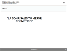 Tablet Screenshot of presumidasbykris.com